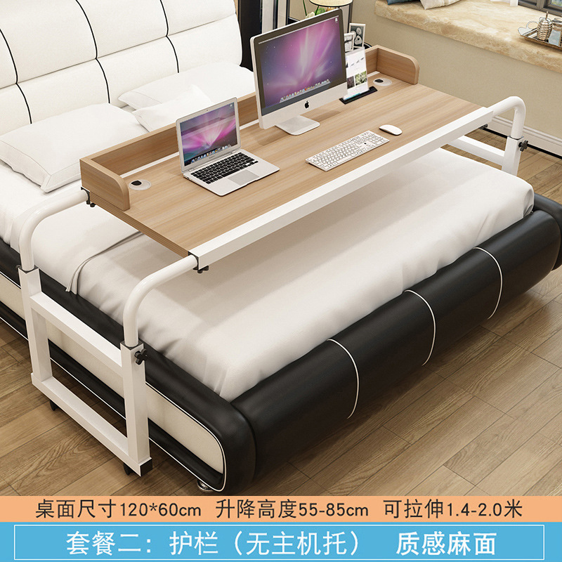 QuickXiaoQinw escritorio de cama dormitorio escritorio de cama estampado mesas de cama móviles pequeñas mesas de cama elevadoras mesas de computadora de cama