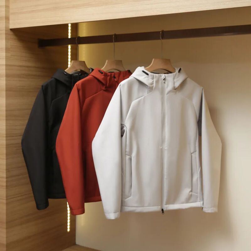 Composite Technology Warm Fleece! 3D Tailored Men's 2026 Spring and Autumn New Outdoor Casual Jacket with Hooded Softshell Outerwear Composite Technology Warm Fleece! 3D Tailored Men's 2026 Spring and Autumn New Outdoor Casual Jacket with Hooded Softshell Outerwear