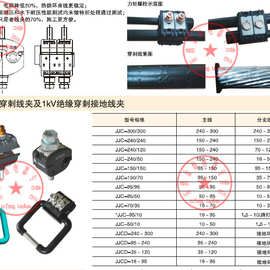 1KV穿刺绝缘验电接地环线夹 JJCD-35-120 接地环 放电缆分支器