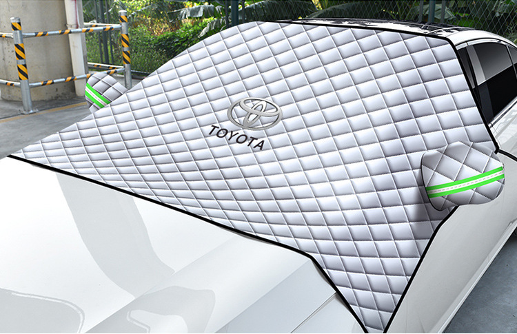 Car front windshield snow cover sun protection windproof waterproof snow cover with ears winter car clothing windshield cloth