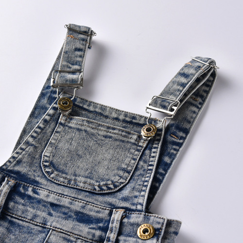 Cross-border children's new summer foreign trade small children denim overalls summer boys children toddler onesie five-pocket pants