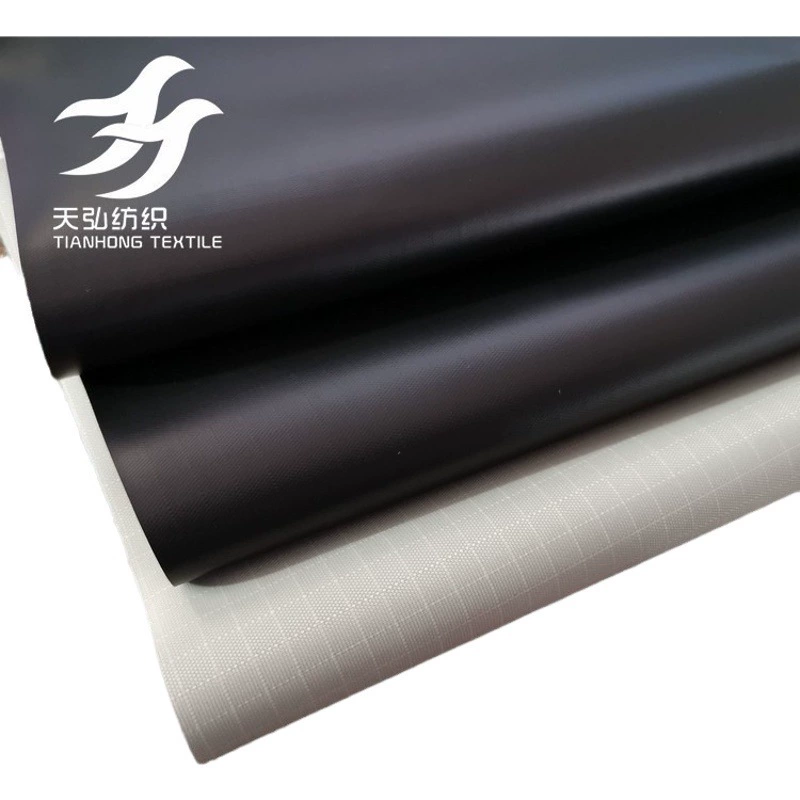 210D Ткань Оксфорд Клетчатая полная затенение Черная резиновая ткань Палатка Навес Ткань Водонепроницаемый затеняющий солнцезащитный крем Защита от ультрафиолета