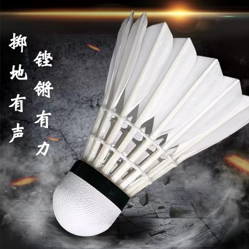 Badminton 12 Pieces 6 Pieces Genuine Durable and Stable Badminton White Indoor and Outdoor Learning Training Competition Ball