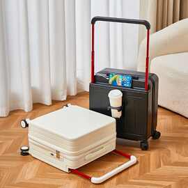 宽拉杆小行李箱20寸18小型可登机箱女2025新款短途旅行密码皮箱子