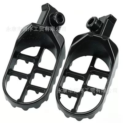 Off-Road Motorcycle Modification Parts, Aluminum Footrests for Small and Medium-Sized Racing Bikes, Crf Little Flying Eagle Pedals, Front Footrests (Motorcycle pedals) - aluminum-pedals-black