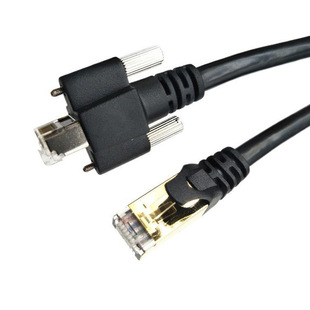 Tuosen manufacturer RJ45 industrial camera drag chain network cable high flexibility bending screw lock gigabit network cable 15M