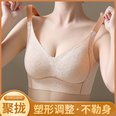 新款大碼內衣防下垂薄款聚攏內衣上托收副乳舒適大胸顯小女文胸罩