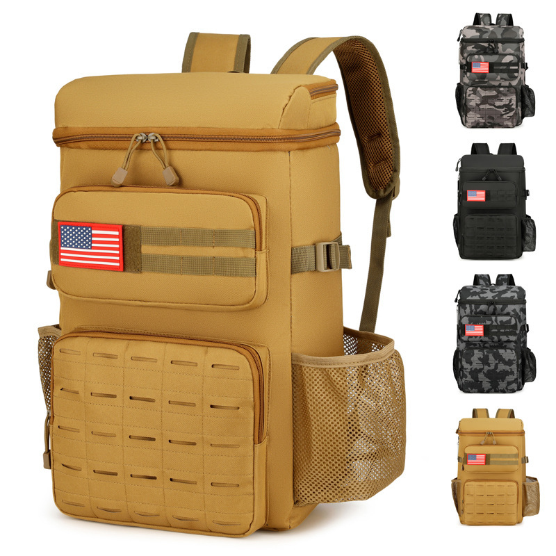 Cross-Border Outdoor Sports Backpack, Hiking, Camping, Picnic Ice Pack, Large Capacity, Fresh-Keeping, Cold-Keeping, Multi-Functional Thermal Bag