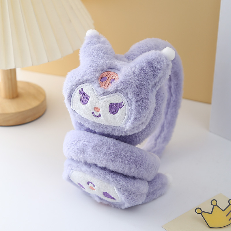 かわいい漫画風イヤーマフ、冬の新作、子供用耳あて、防寒耳当て、ふわふわ暖かい耳あて、耳を守る