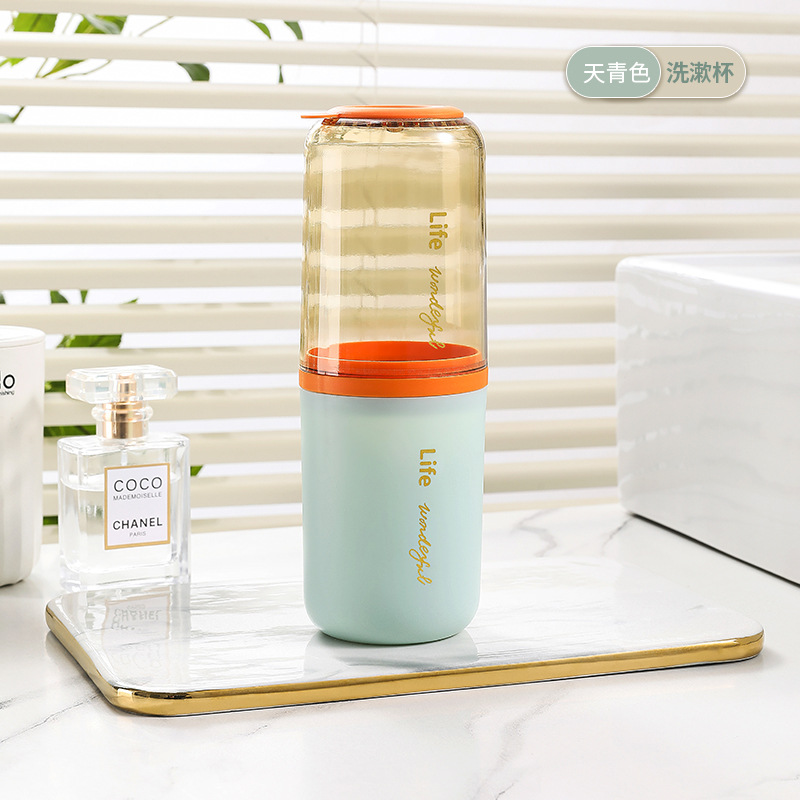 Nuevo viaje enjuague bucal taza cepillo de dientes taza conveniente viaje taza de lavado traje simple cepillo de dientes taza de almacenamiento traje de viaje de negocios