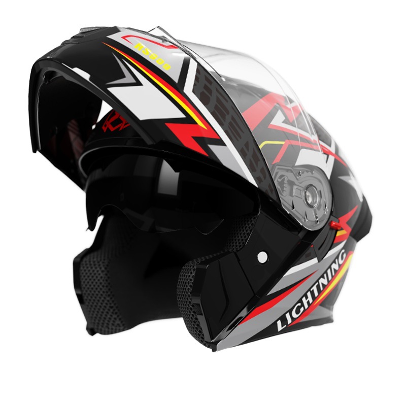 Casco completo de motocicleta de comercio exterior, casco de hombre, locomotora general de cuatro estaciones, casco eléctrico de invierno, casco de seguridad caliente