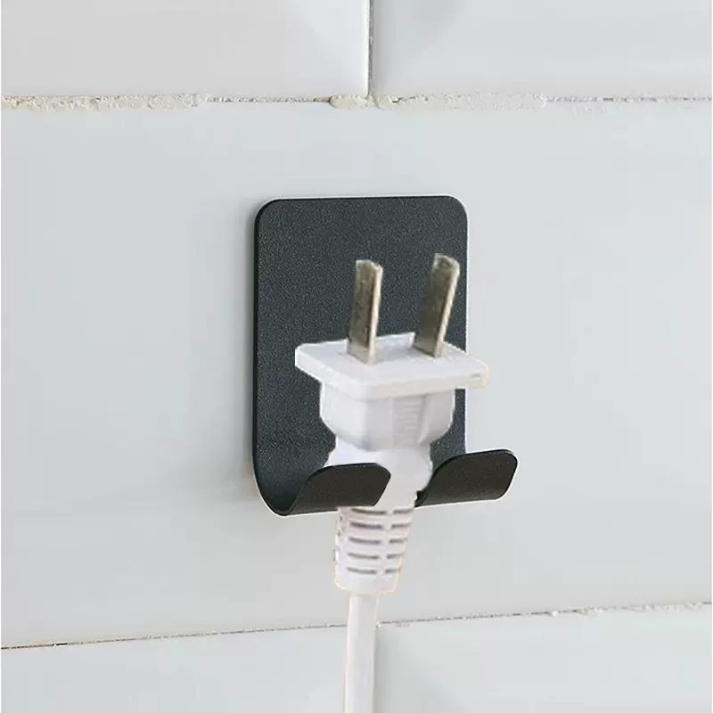 不锈钢手动剃须刀架 电源插头插座挂钩挂架 多功能免打孔强力粘钩
