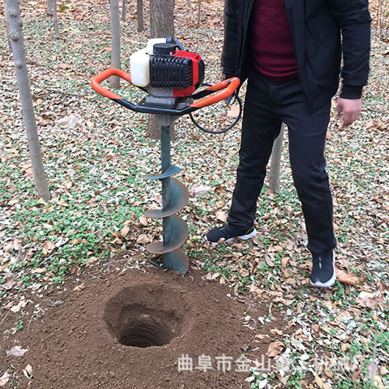 多用途手动便携式挖坑机 果园挖坑机 悬挂式植树挖坑机