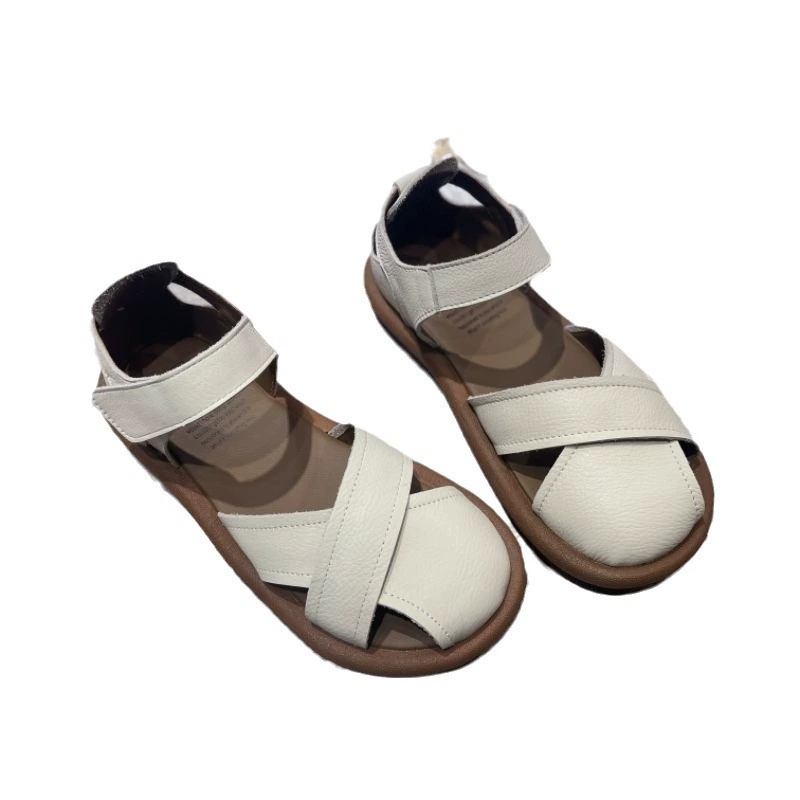 Summer beach sandals with a strap, soft sole