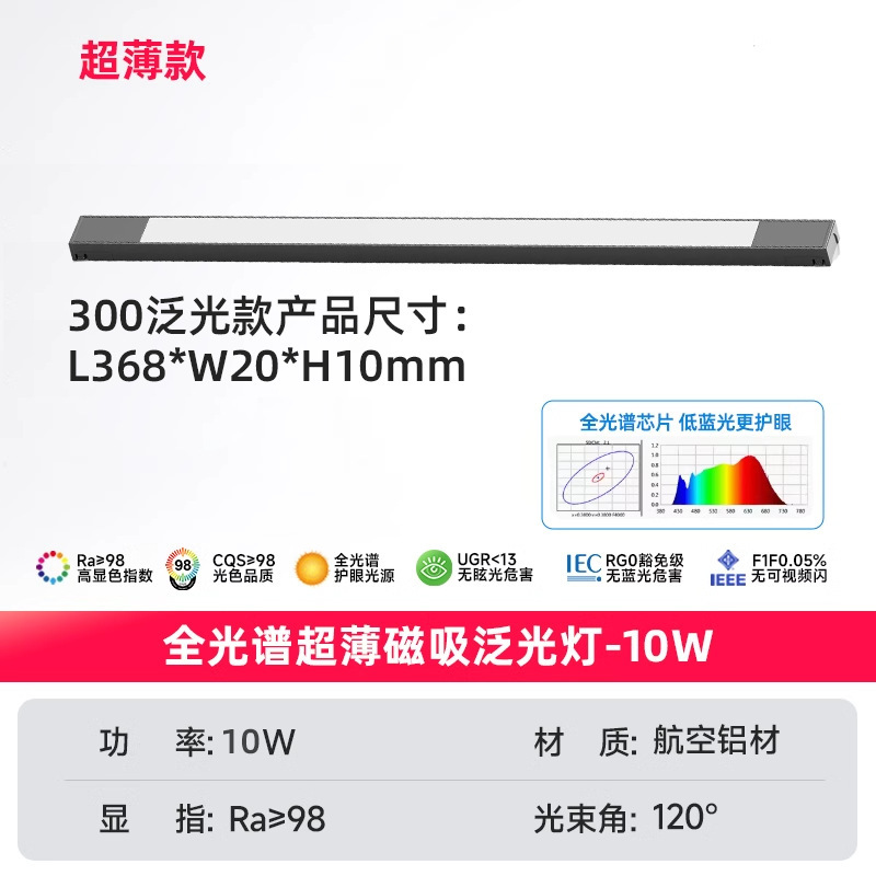 超薄型無枠磁気吸引軌道灯98明装埋め込み型埋込リビング家庭用商用無主灯照明|undefined