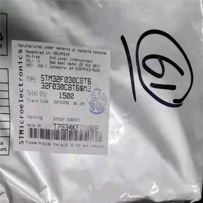 Оригинальный STM32F030C8T6 однокристальный микроконтроллер LQFP48 программирование выпечки электронный компонент