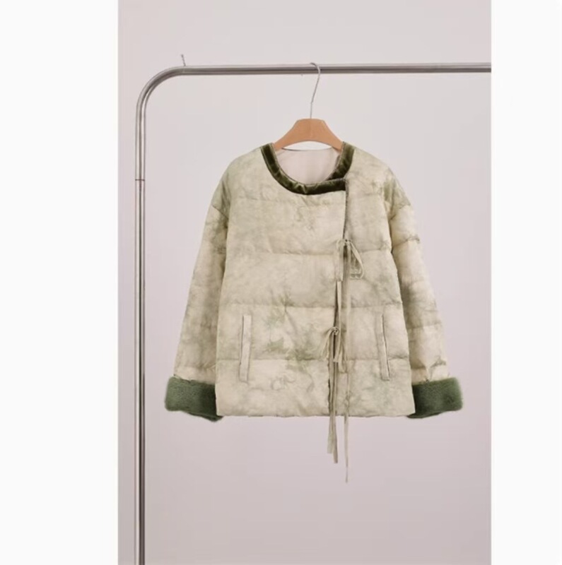 新中式国风花棉袄高级感超好看羽绒服外套女冬季2025新款棉衣棉服|undefined