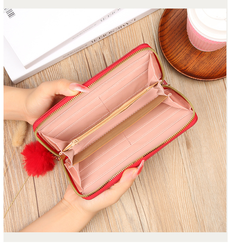 Sac à cartes Portable Simple et Long pour femmes, grande capacité, zéro portefeuille, étui Mobile adapté, nouvelle collection 2023_voghion.com