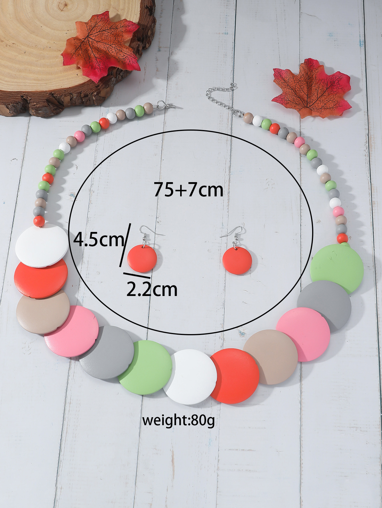 Vintage Style Color Block Beaded Synthetic Resin Plating Women's Jewelry Set display picture 3