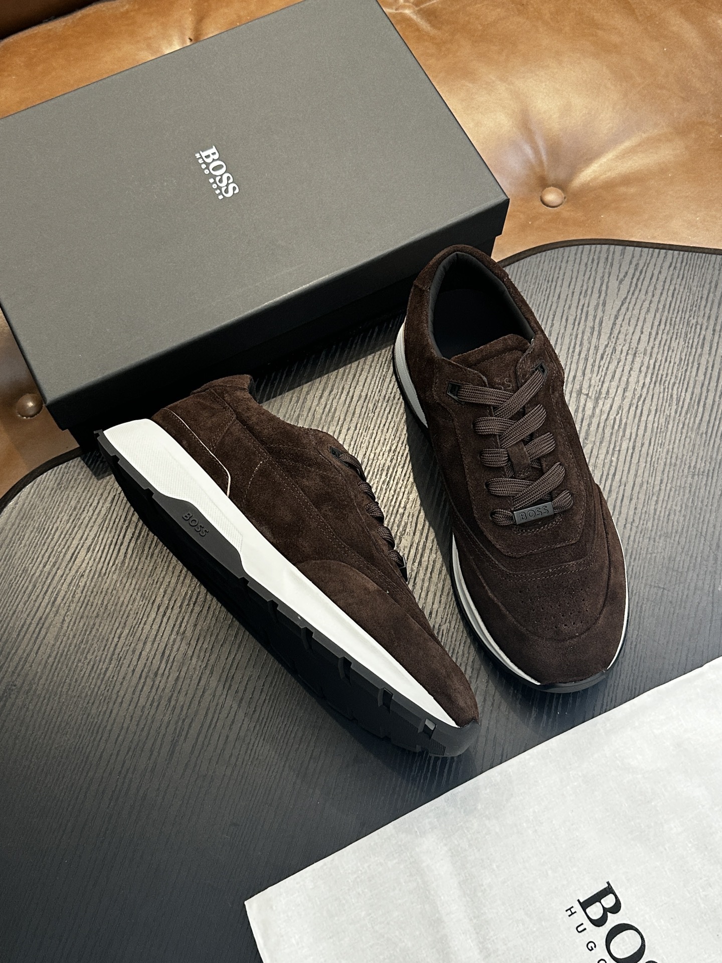 Europa 2025 zapatos de moda de hombre zapatos de piel de vaca zapatos casuales cómodos transpirables etiquetados BS personalizados