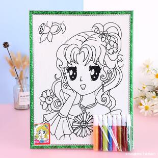 ��̖ˮ�ʮ� ��ͯdiy�����Tɫ��ĭˮ�ʉT�f����ۮ����@�[�ؔ�؛Դ