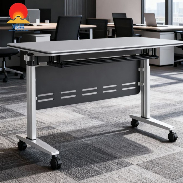 Folding Conference Table, Movable Conference Table, Double Desk, Movable and Combinable Table, Office Desk, Training Table