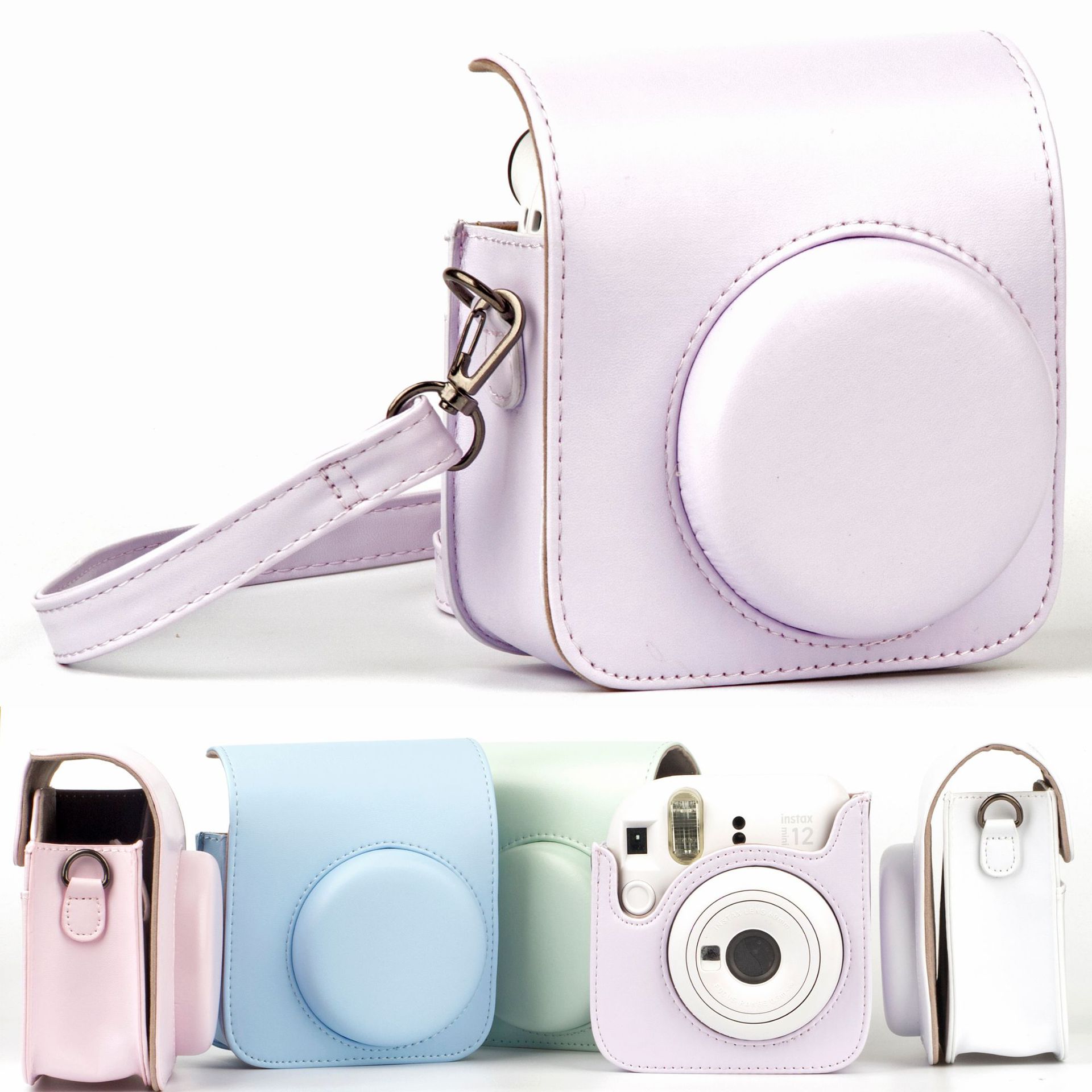 适用instax 富士拍立得 皮套 mini12包  mini通用相机包