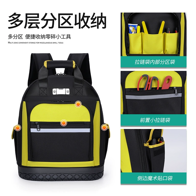 Сумка для инструментов электрика на плечо, усиленная, для ремонта и отделки, обслуживания лифтов, чистки, профессиональный рюкзак