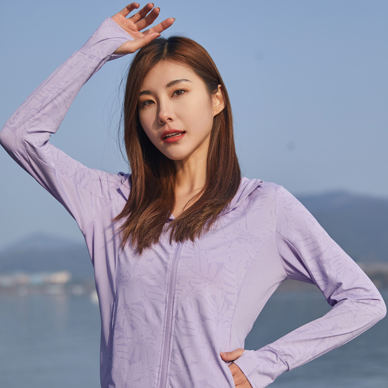 UPF50 여름 얇은 빠른 건조 통기성 남성과 여성의 캐주얼 스포츠 야외 커플 아이스 실크 선 스크린 재킷