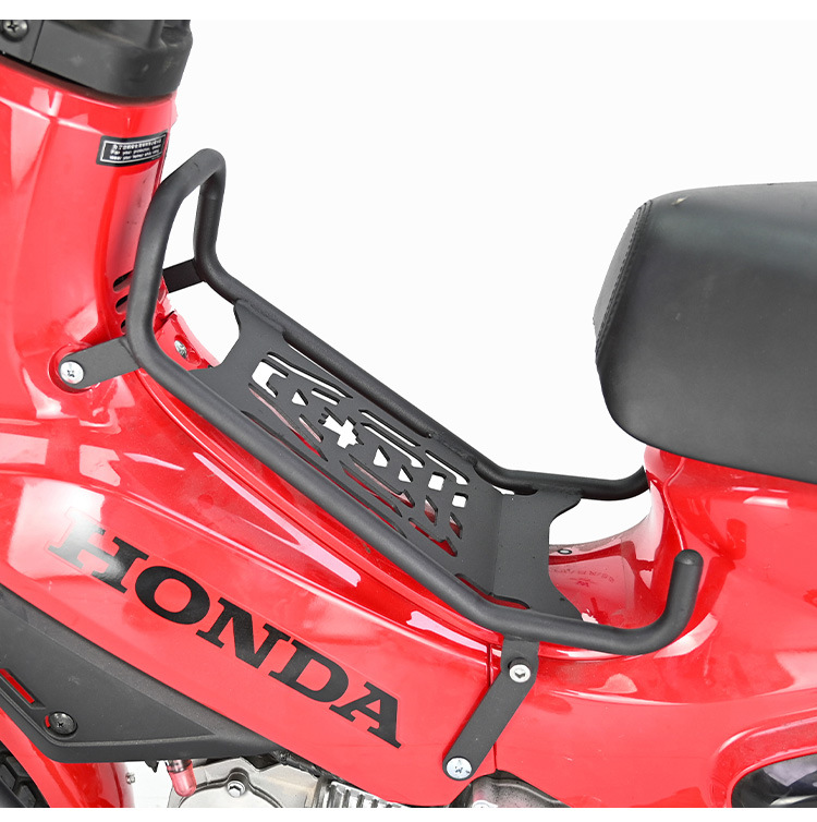 Muscle car Wolf suitable for Honda baby beast CC110 bumper vegetable basket middle shelf tail frame lampshade modification parts carbon steel