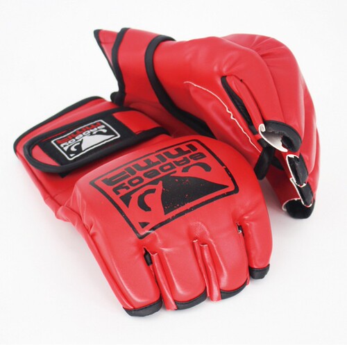 Alibaba.com Semi-Finger Boxing Gloves Training Fitness Sandbag Punching Mitts MMA Muay Thai Adult Kids Protective Gear