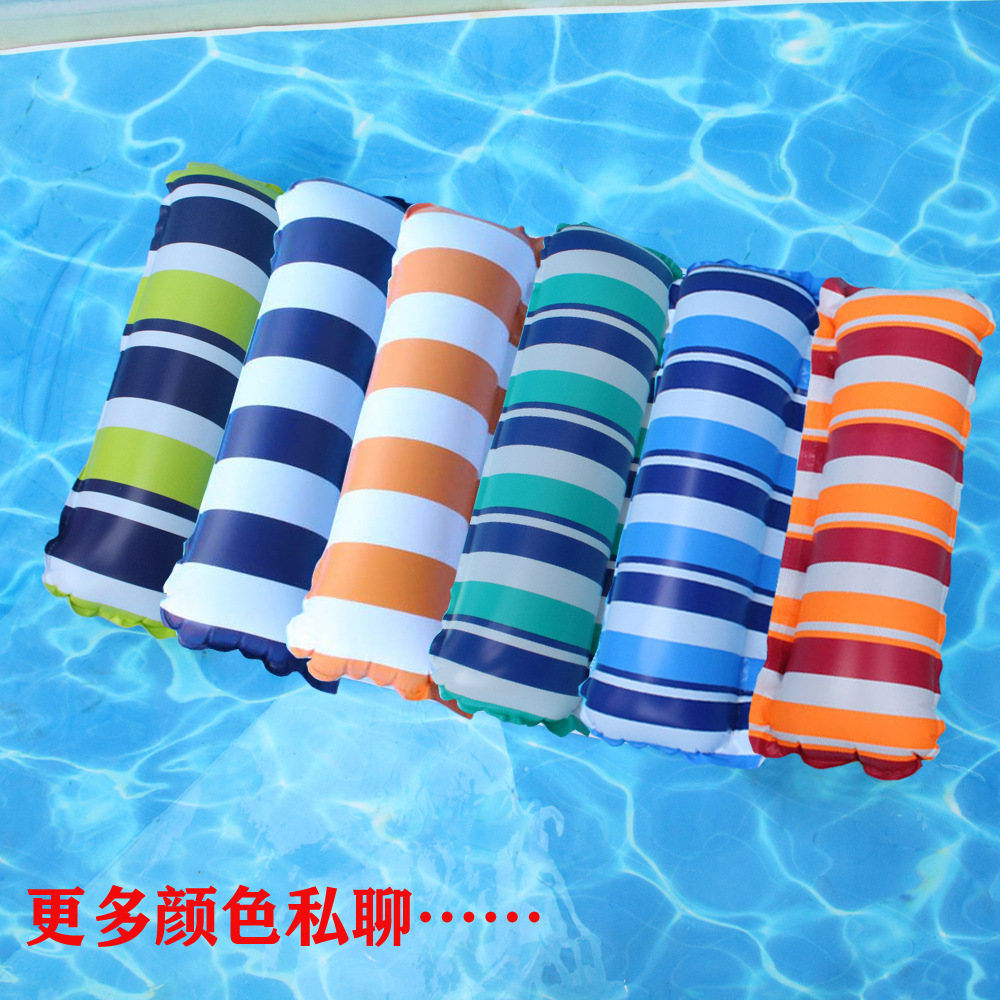 Buy quality New Inflatable Floating Row Swimming Pool Hanging Net Foldable Striped Floating Row