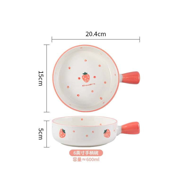 Керамическая клубника, посуда, милый детский набор для домашнего использования
