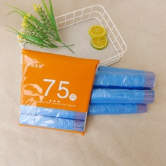 Household Colorful 5-Count Pack 75 Pieces Thickened Drawstring Trash Bags Kitchen Disposable Plastic Bags Wholesale