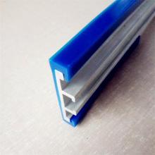 厂家供应蓝色大C护栏输送线配件导向铝轨护边挡边挡板铝型材配套