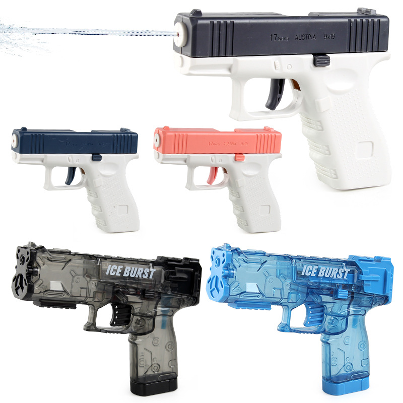 Tipo de explosión de Douyin, pistola de agua de ráfaga manual, encendedor, pistola de agua, máquina de agua, pistola de rábano de retorno automático, juguete de cuchillo de rábano