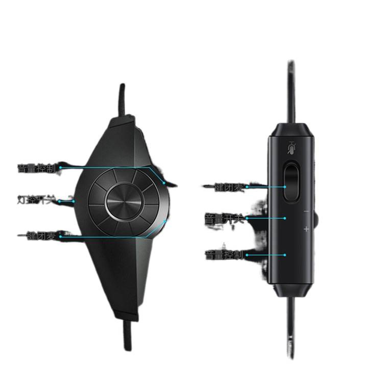 Siberia V13 コンピュータ ゲーム e スポーツ ヘッドセット ヘッドセット 7.1 チャンネル チキン ヘッドセット マイク付き有線 ブラック|undefined