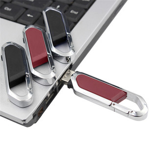 Carabiner Key U Disk Student Computer Mobile Phone Dual-Purpose Office Bidding USB Disk Metal Gift U Disk Mini
