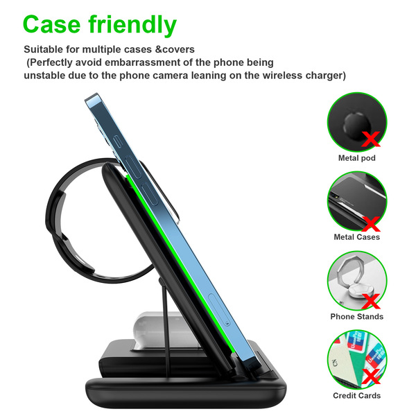 Foldable wireless charger