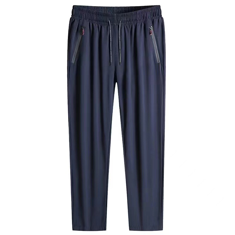 Pantalones casuales transfronterizos para hombres, pantalones elásticos de primavera y otoño, pantalones deportivos casuales rectos sueltos y de terciopelo, fábrica al por mayor