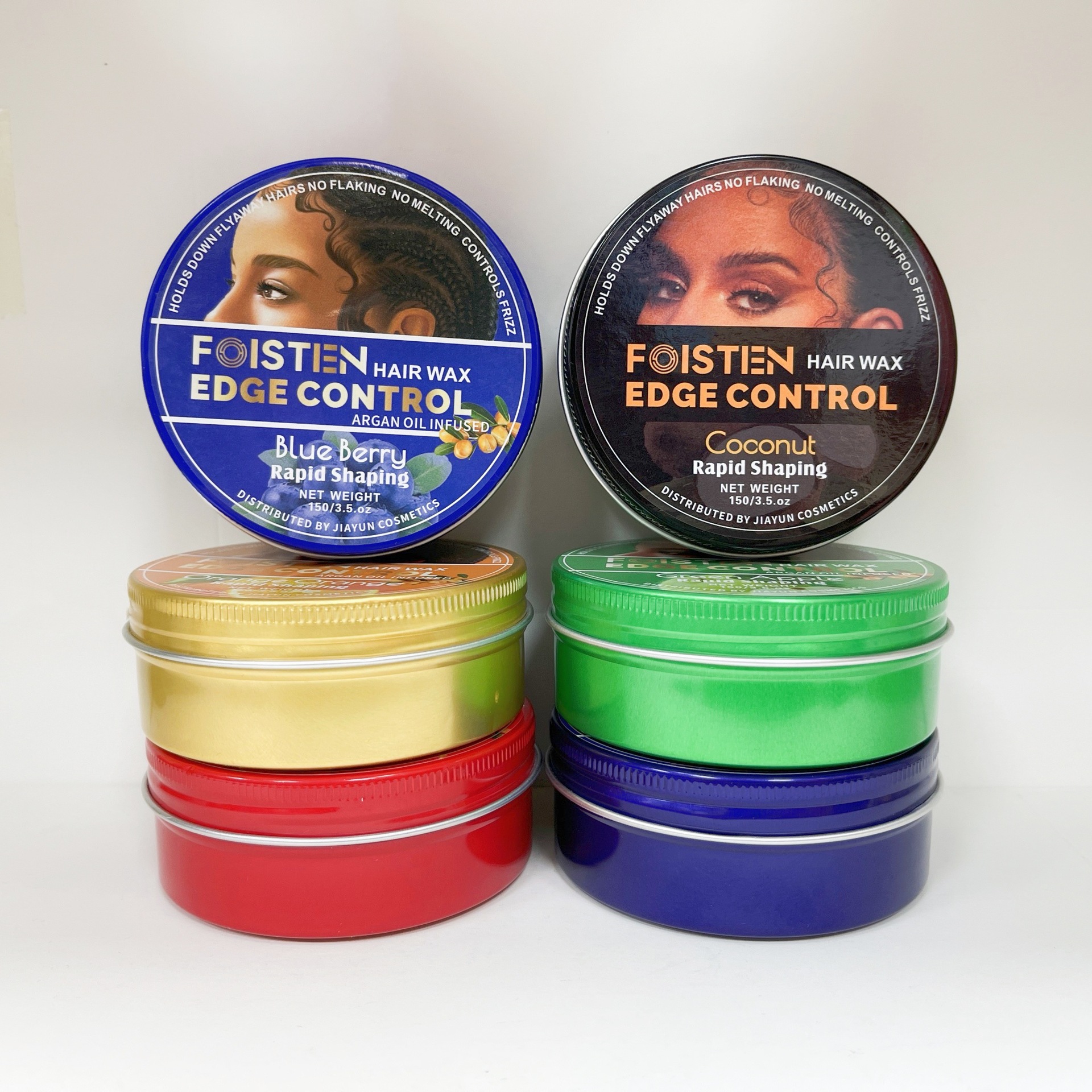 跨境Hair Wax造型髮蠟膏Edge control彩色清香水果味強力造型髮膠
