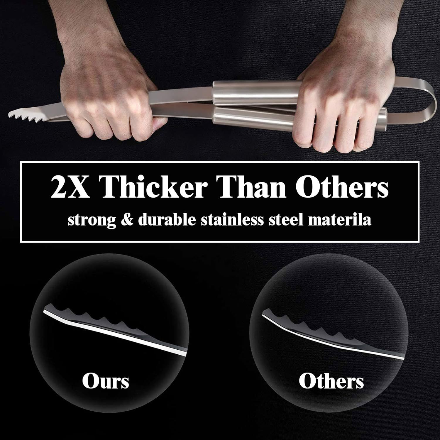 Amazon cross-border hot sale set de herramientas de barbacoa al aire libre BBQ de acero inoxidable combinación de mango de tubo set de parrilla