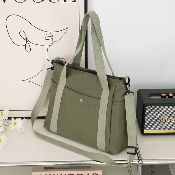 Oxford Bag Women's New Large-Capacity Fashionable Versatile Shoulder Bag Tote Bag Work Commuter Bag Korean Style Cross-Body Bag