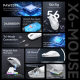 Attack Shark X6 Mouse Lightweight PAW3395 E-sports Game Three-mode Wireless Bluetooth Mouse Charging RGB Base