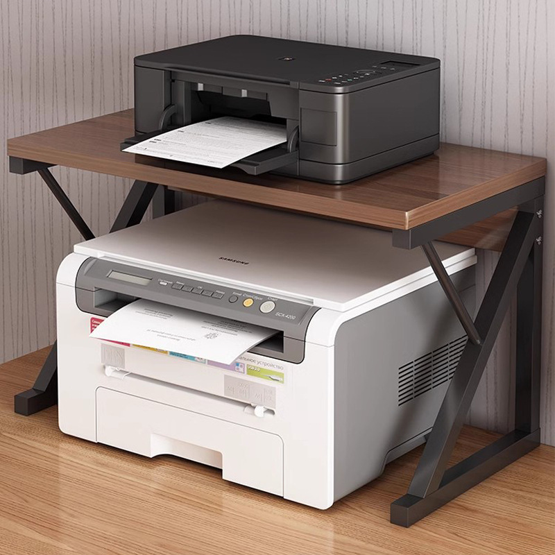 Printer Rack Desktop Copier Rack Multi-Functional Office Countertop Storage Organizer Small Bracket