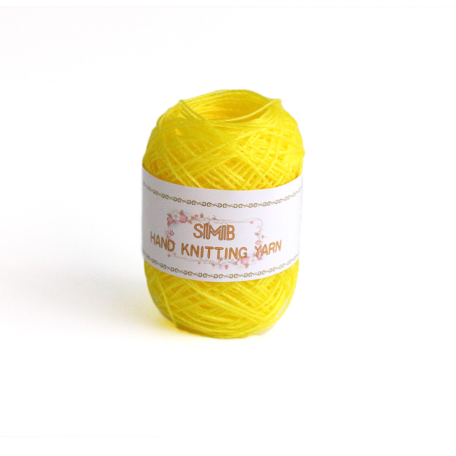 9 # jaune * 3.4NM * 1 * Aucun * ≤ 10tex * 3 brins * 64M/40g * Aucun * 100% polyéthylène