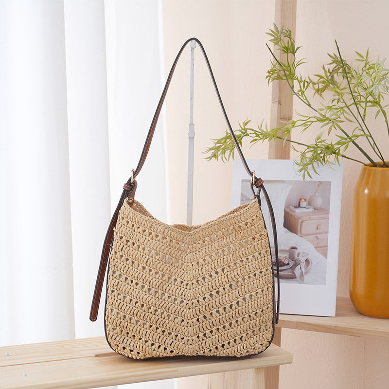 Women's Handbags, Beach Vacation Photography Woven Bags, Daily Casual Versatile Commuter Bags, Niche Women's Bags Wholesale