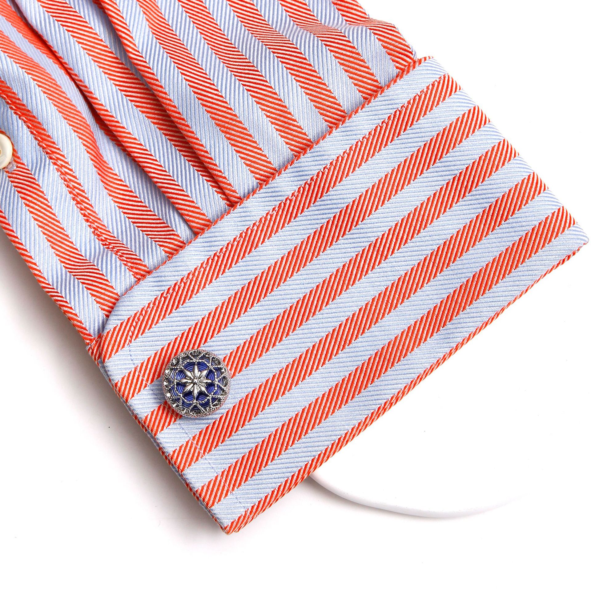 Neue spot exquisite kreative hohl muster design runde 3 farben optional herren manschettenknöpfe_voghion.com
