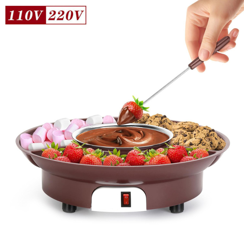 家庭用ミニチョコレート噴水機、チョコレート製造機ミニ三層diyイベントパーティー|undefined