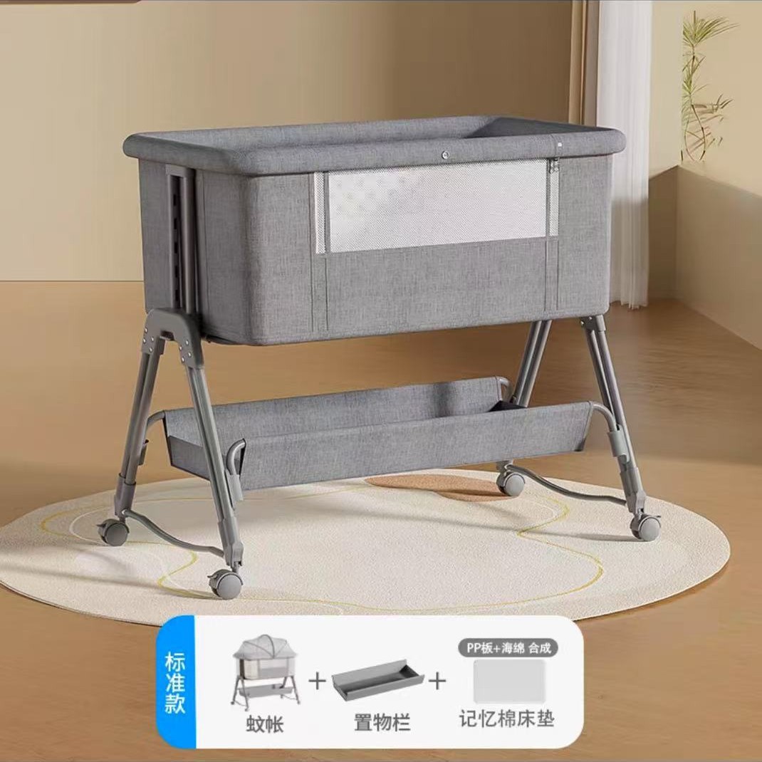 Movable Crib Spliced ​​Large Bed Baby Bed Cradle Bed Foldableable Newborn Multifunctional Portable Bb Bed